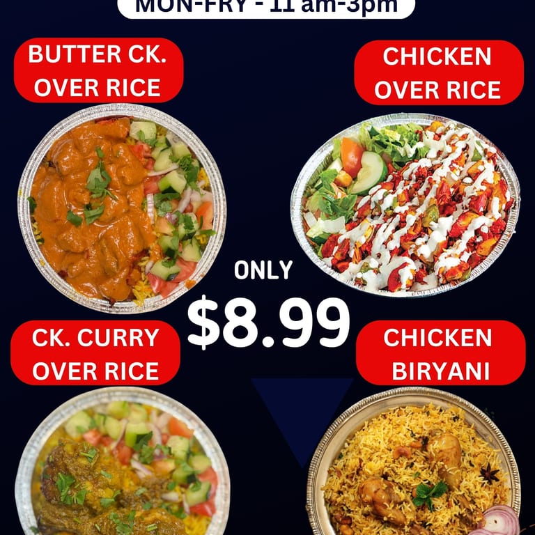 Delicious Halal Options: Kebab, Biryani, Curry, Gyros