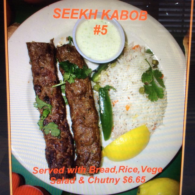 Kabob: Seekh Kabob.