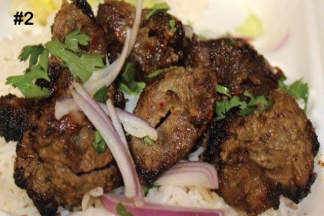 Kabob: Beef Tikka.